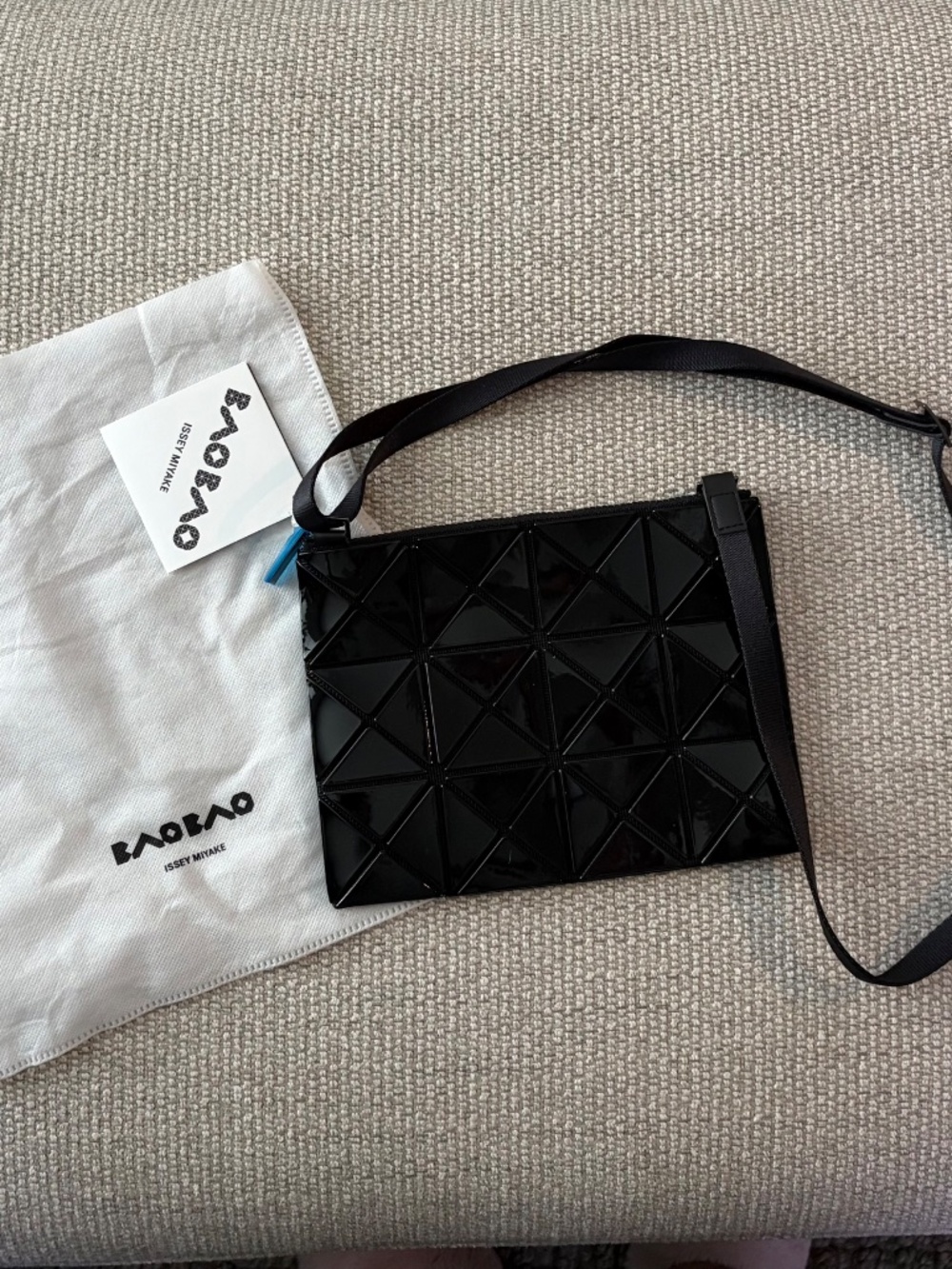 NWT Issey Miyake Bao Bao Lucent Crossbody Bag in Black